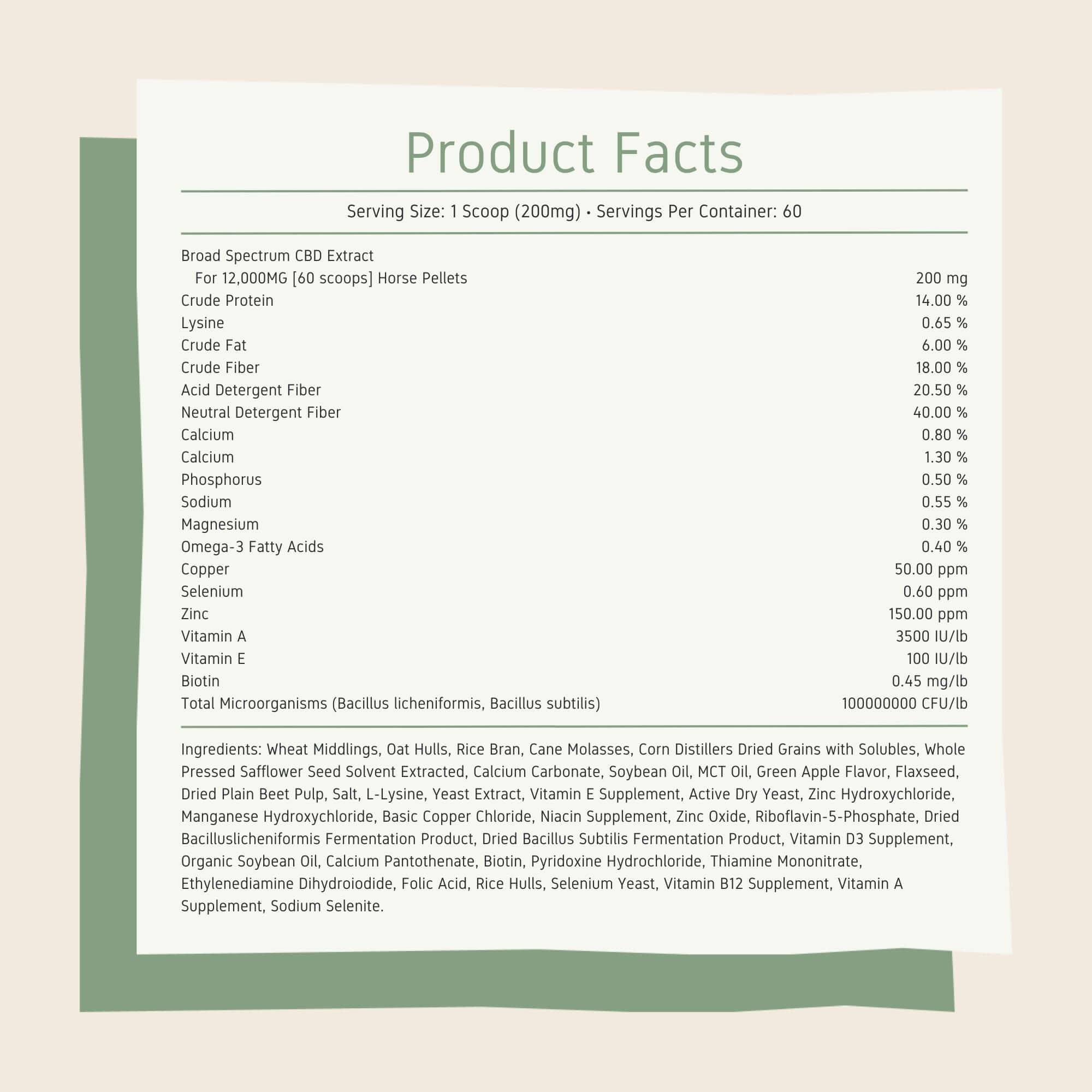 CBD Pellets for Horses Broad Spectrum - Image 5