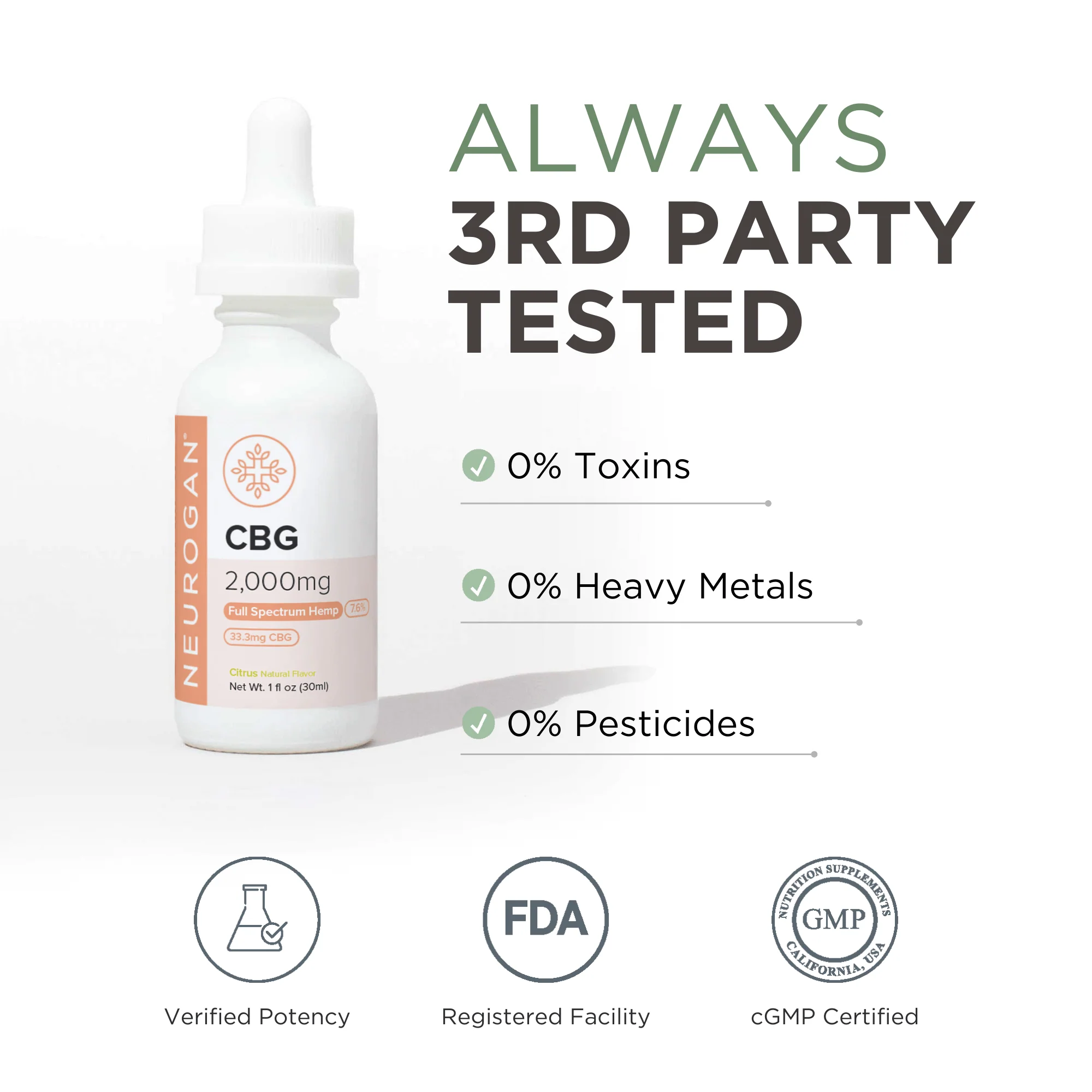 CBG Tincture Oil 2000mg - Image 4